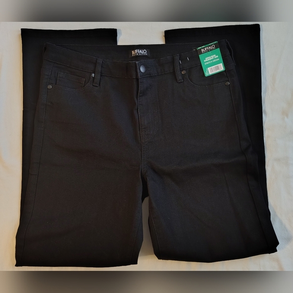 Buffalo David Bitton Alyssa High Rise Straight Leg Black Jeans SZ 12/32 NWT - Picture 2 of 9